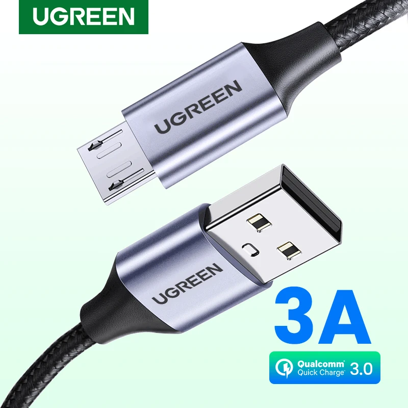 UGREEN Micro USB Cable 3A Fast Quick Charger Cable USB to Micro USB 2.0 Android Charging Cord for
