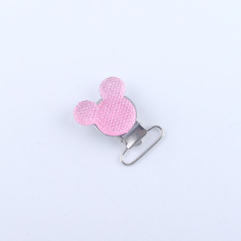 5pcs bling bling pacifier clips