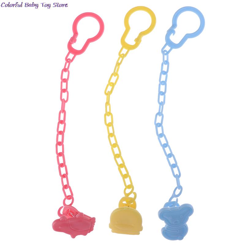 2pcs Baby Infant Dummy Pacifier Soother Chain Clip Holder Toddler Toy Gift