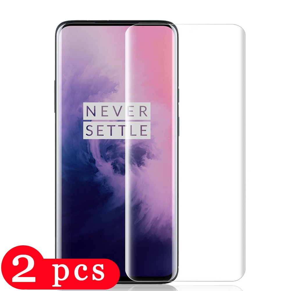 2Pcs 9H for oneplus 6 6t 7 7t 8 pro tempered glass phone screen protector for oneplus Z protective film on the glass smartphone