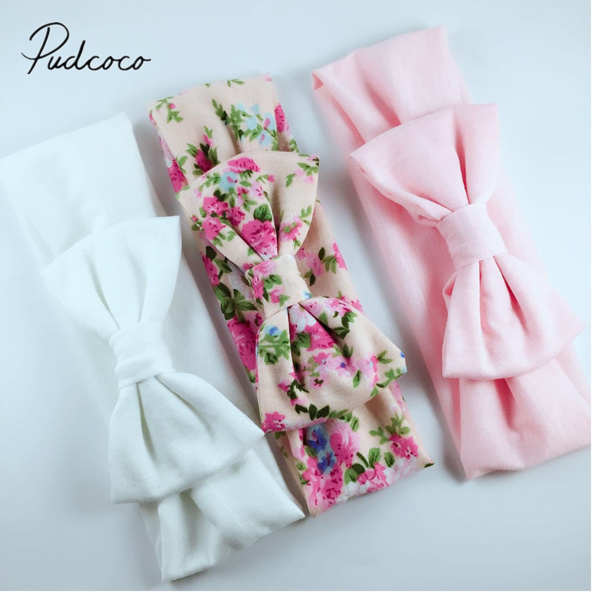 3PCS Sets Brand New Baby Accessories Stretchy Twist Knot Bow Head Wrap Headband Twisted Knotted Cute Hair Band Baby Gifts