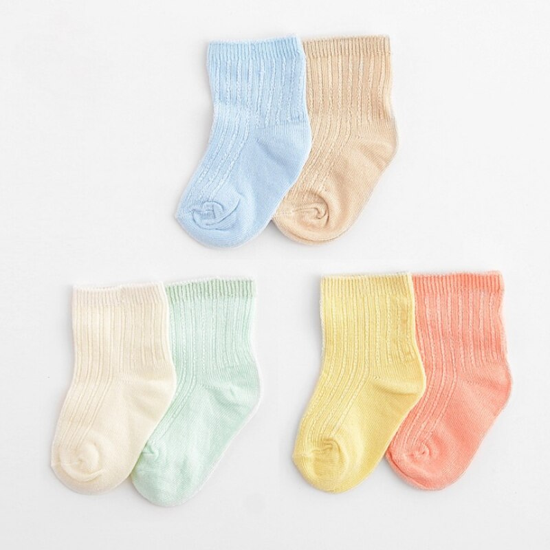 6Pair/lot New children's mesh socks 0-6 years old summer thin socks comfortable children's socks