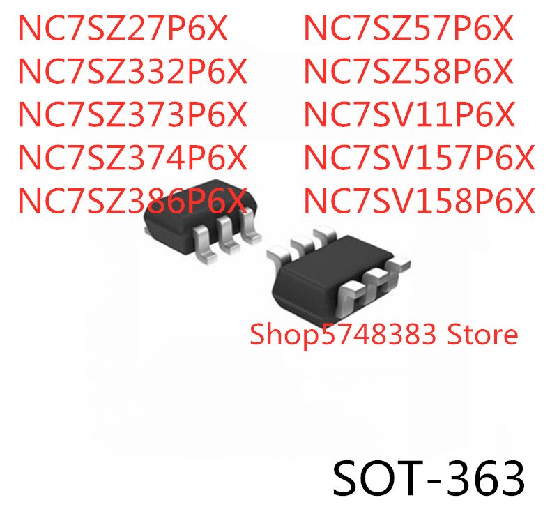 50PCS NC7SZ27P6X NC7SZ332P6X NC7SZ373P6X NC7SZ374P6X NC7SZ386P6X NC7SZ57P6X NC7SZ58P6X NC7SV11P6X NC7SV157P6X NC7SV158P6X