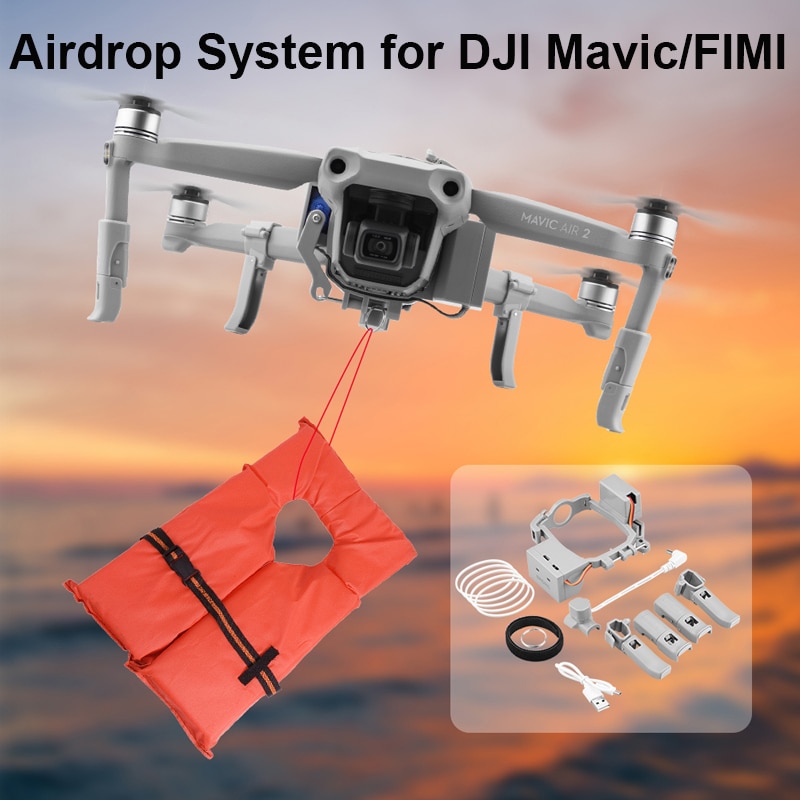 Airdrop System for DJI Mavic air 2/Air 2S Mini 2 Mavic 2 Pro Drone Fishing Bait Gift Rescue Remote Thrower for FIMI X8 SE 2020
