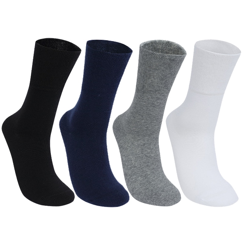 4 Pairs/Lot Diabetic Socks Prevent Varicose Veins Socks for Diabetes Hypertensive Patients Bamboo Cotton Material 0062
