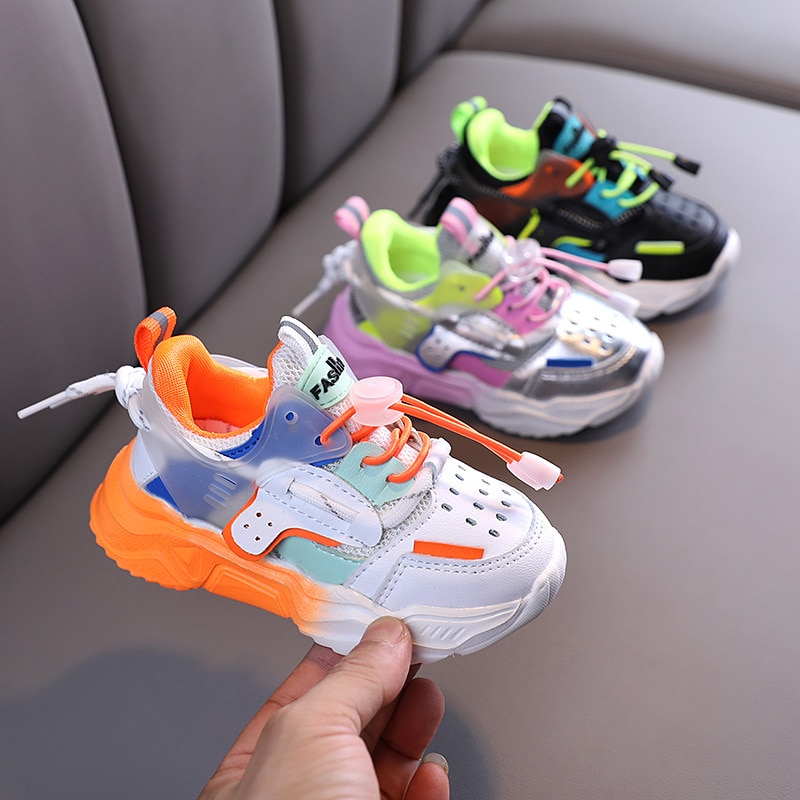 Autumn Baby Girls Boys Casual Shoes Soft Bottom Non-slip Breathable Outdoor Fashion Kids Sneakers Children Sports Shoes