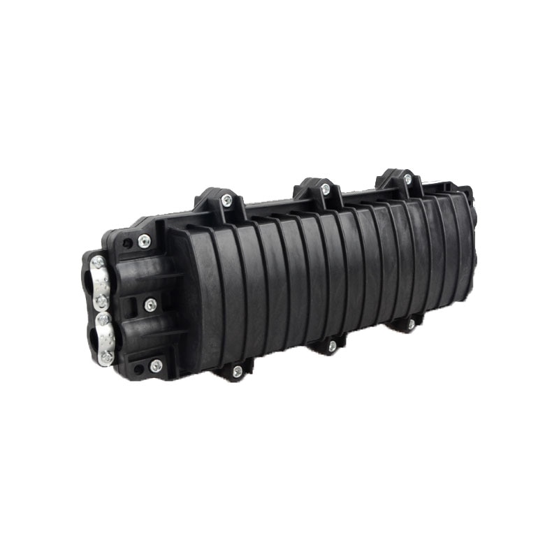 Horizontal Type Outdoor Fiber Optic Splice Closure necero Box 2 in 2 out 24 Core