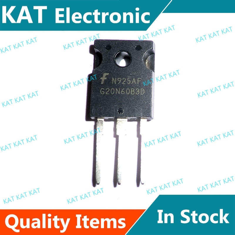 5PCS/Lot G20N60B3D HGTG20N60B3D 40A, 600V, UFS Series N-Channel IGBT with Anti-Parallel Hyperfast Diode