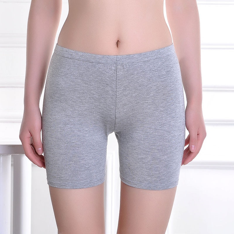Solid Color Seamless Safety Shorts Pants Soft Cotton Boxer Safety Pant Comfortable For Women Pantiesant For Women Panties