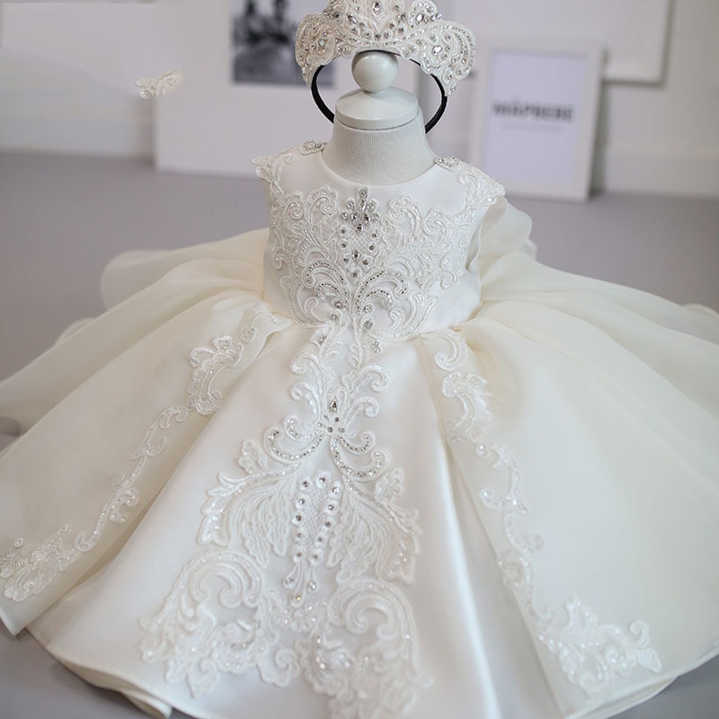 Newborn Baby Girl Clothing 1st Birthday Dress lace Christening Dresses Infant Children Princess Party Ball Gowns Girls' Cos