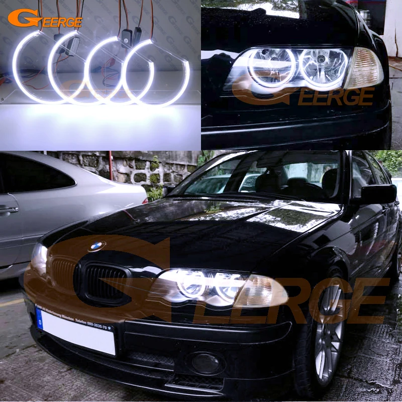 For BMW E46 Coupe Convertible PRE FACELIFT 1999-2003 Excellent Day Light Ultra Bright COB Led Angel
