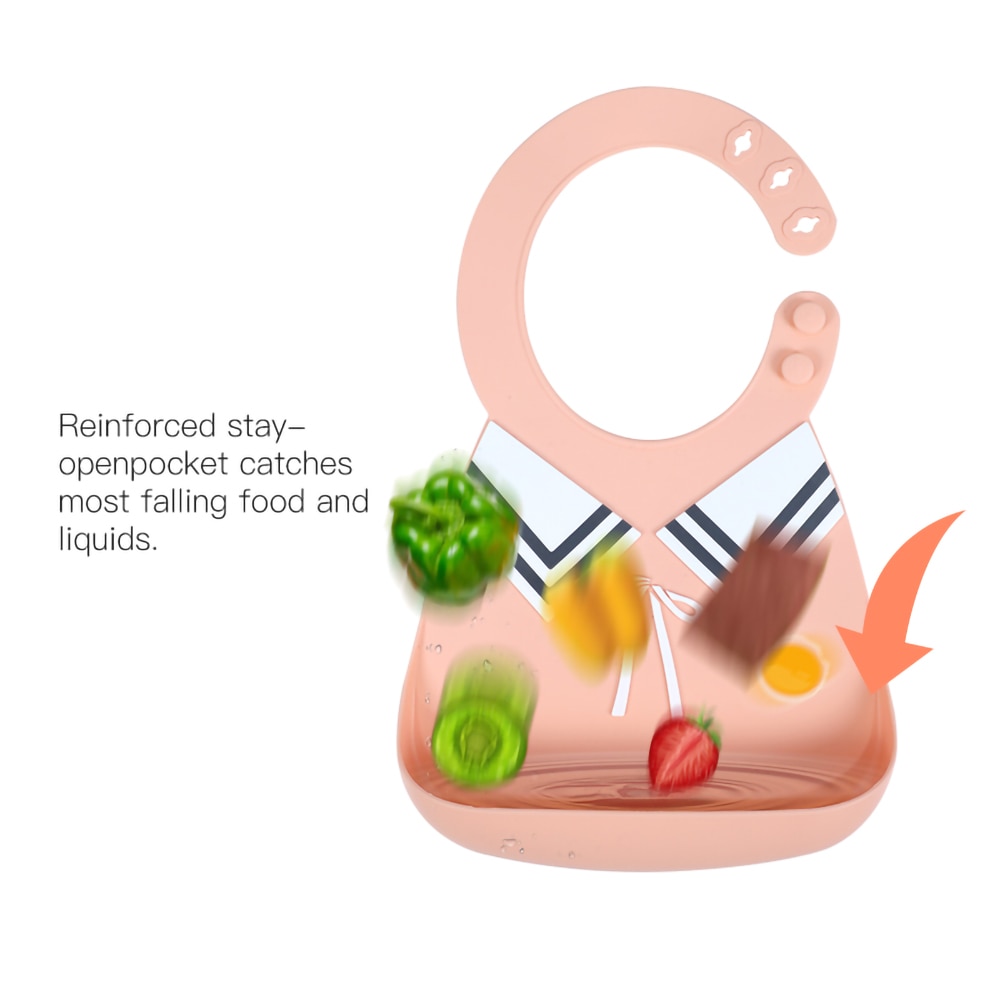 Amiboch FDA Food Grade Various baby bib 3D Silicone bibs Waterproof Baby Bibs