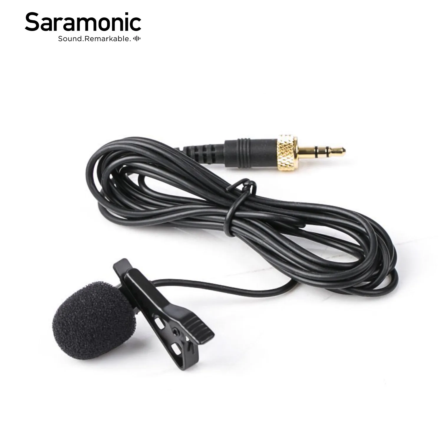 Saramonic SR-UM10-M1 Locking 1/8″ (3.5mm) TRS Condenser Lavalier Lapel Microphone for DSLR Wireless