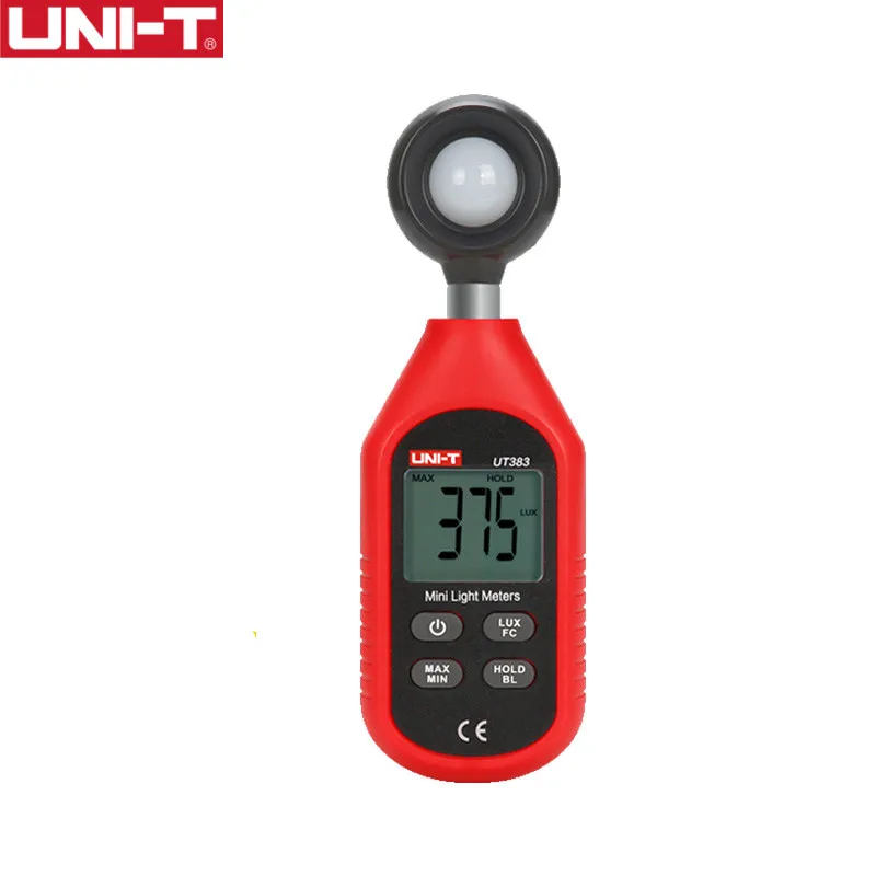 UNI-T UT383 Light Meter 200 000 LUX Digital Luxmeter Luminance Lux Fc Test Max Min Illuminometers