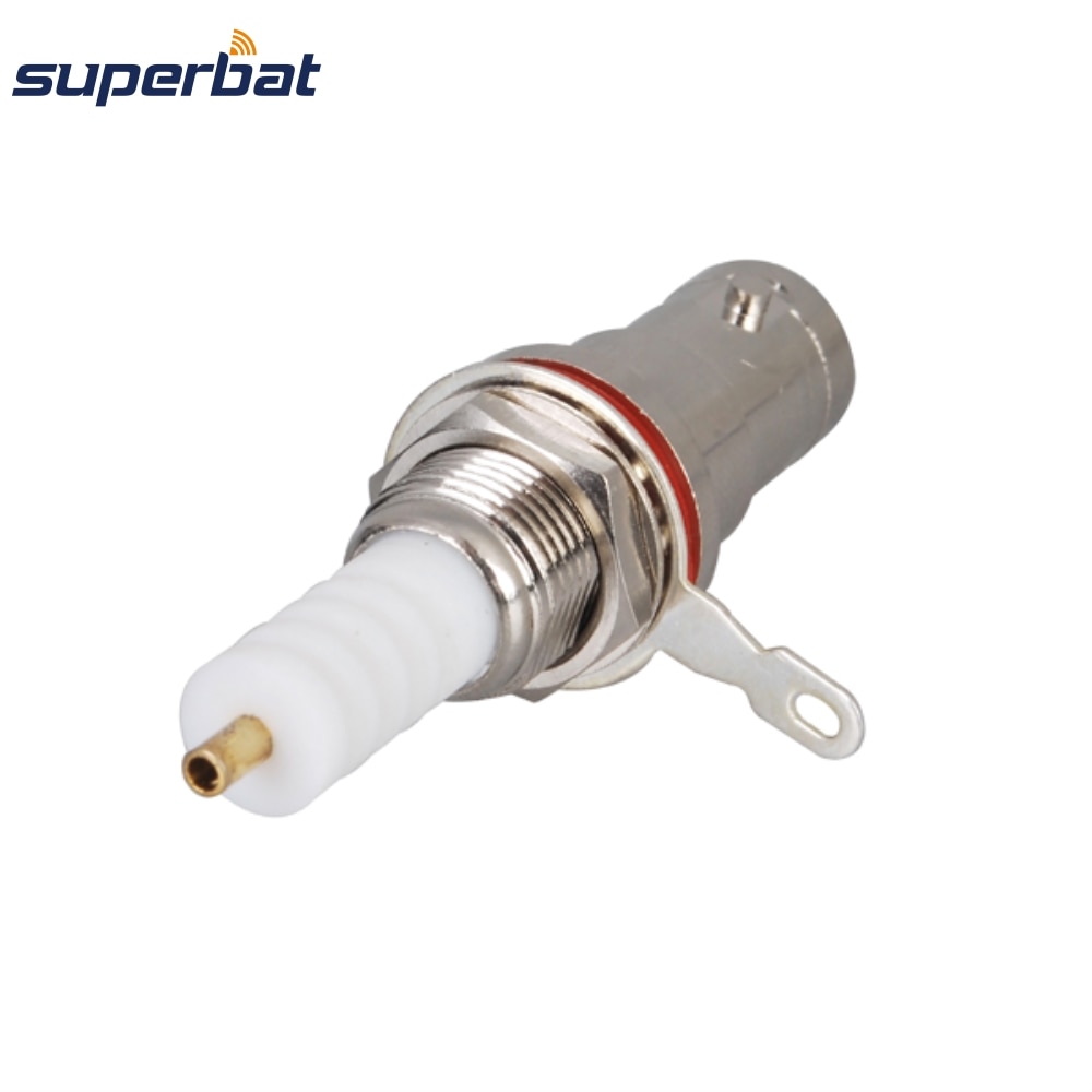Superbat SHV High Voltage BNC Solder Female Bulkhead Straight RF Coaxial Connector