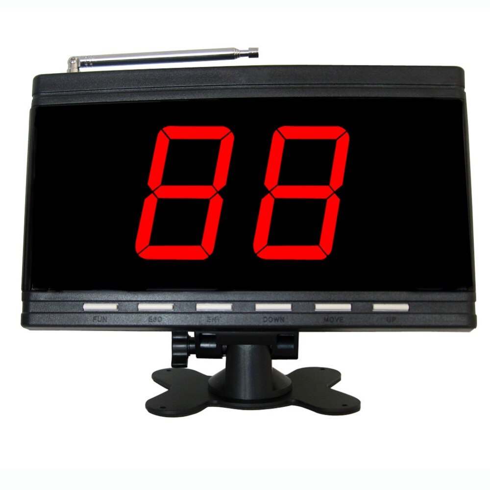 SINGCALL Paging System for Restaurant, Wireless Calling System, Coffee Shop,Office,Factory APE9000 Black Receiver