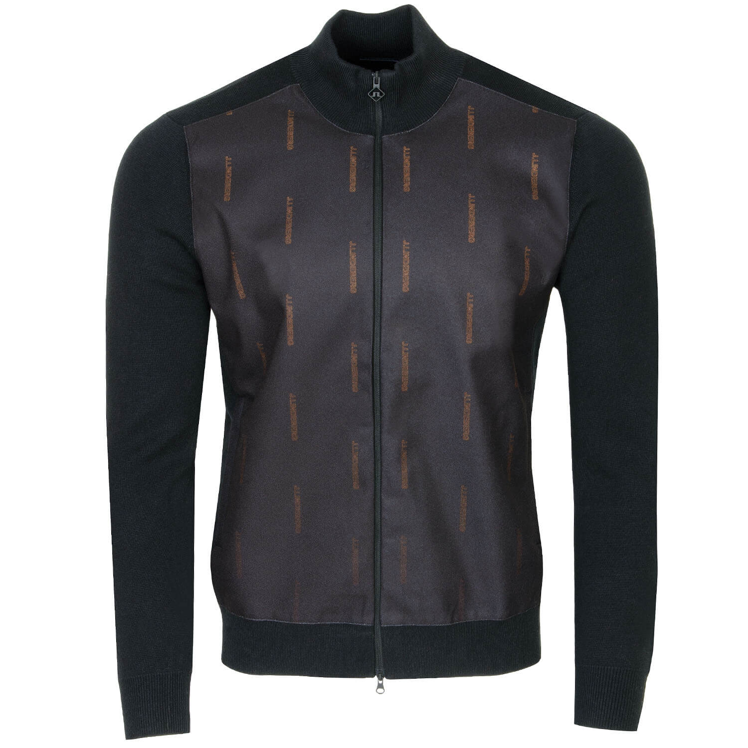 J Lindeberg Fade Knitted Hybrid Full Zip Sweater