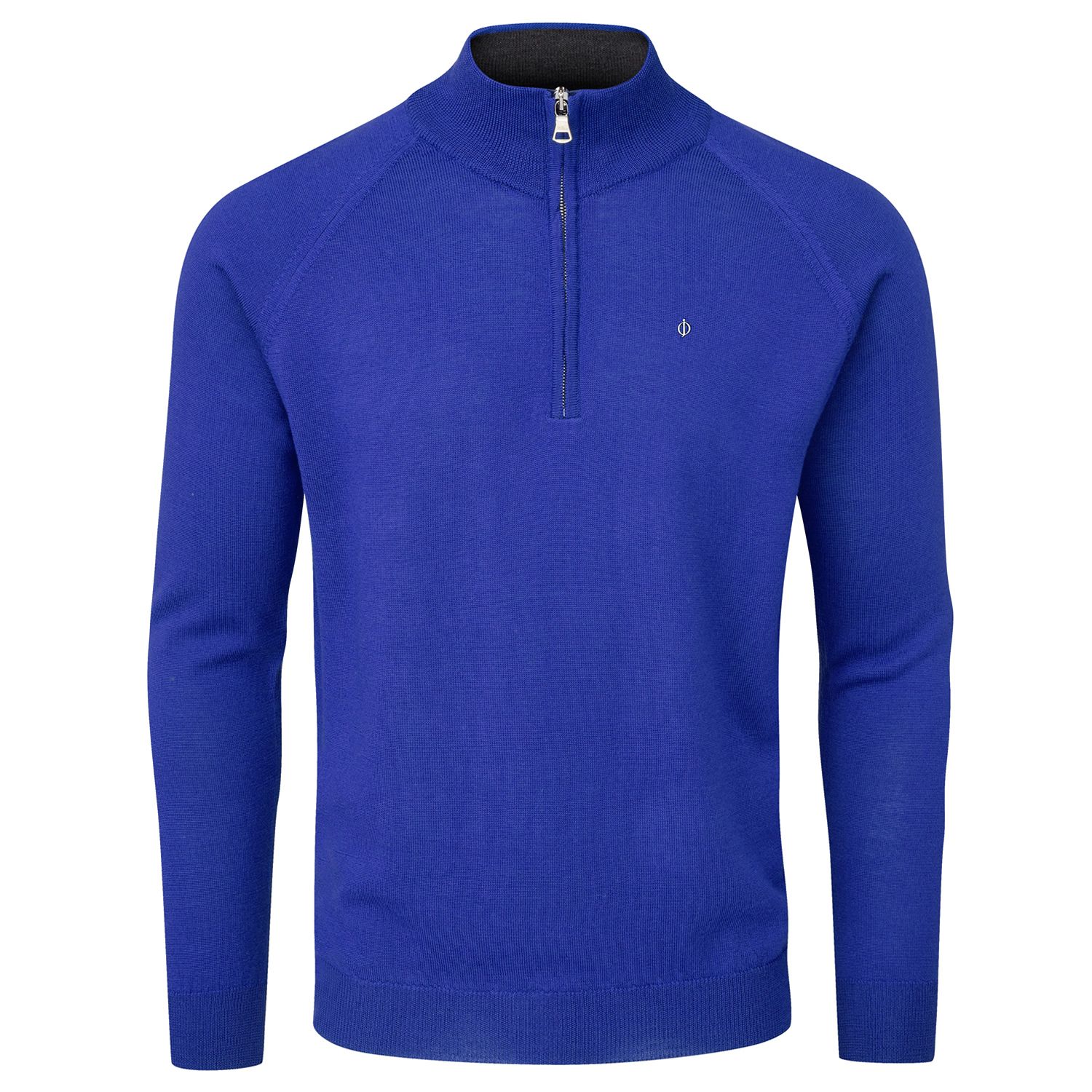 Oscar Jacobson Warwick Pin Zip Neck Merino Golf Sweater