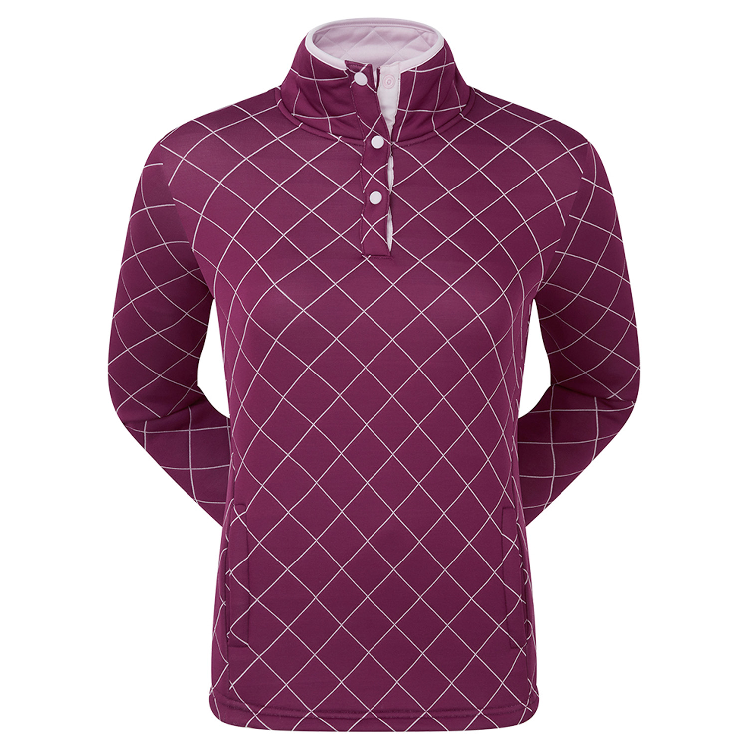FootJoy Ladies Quilted Zip Neck Sweater