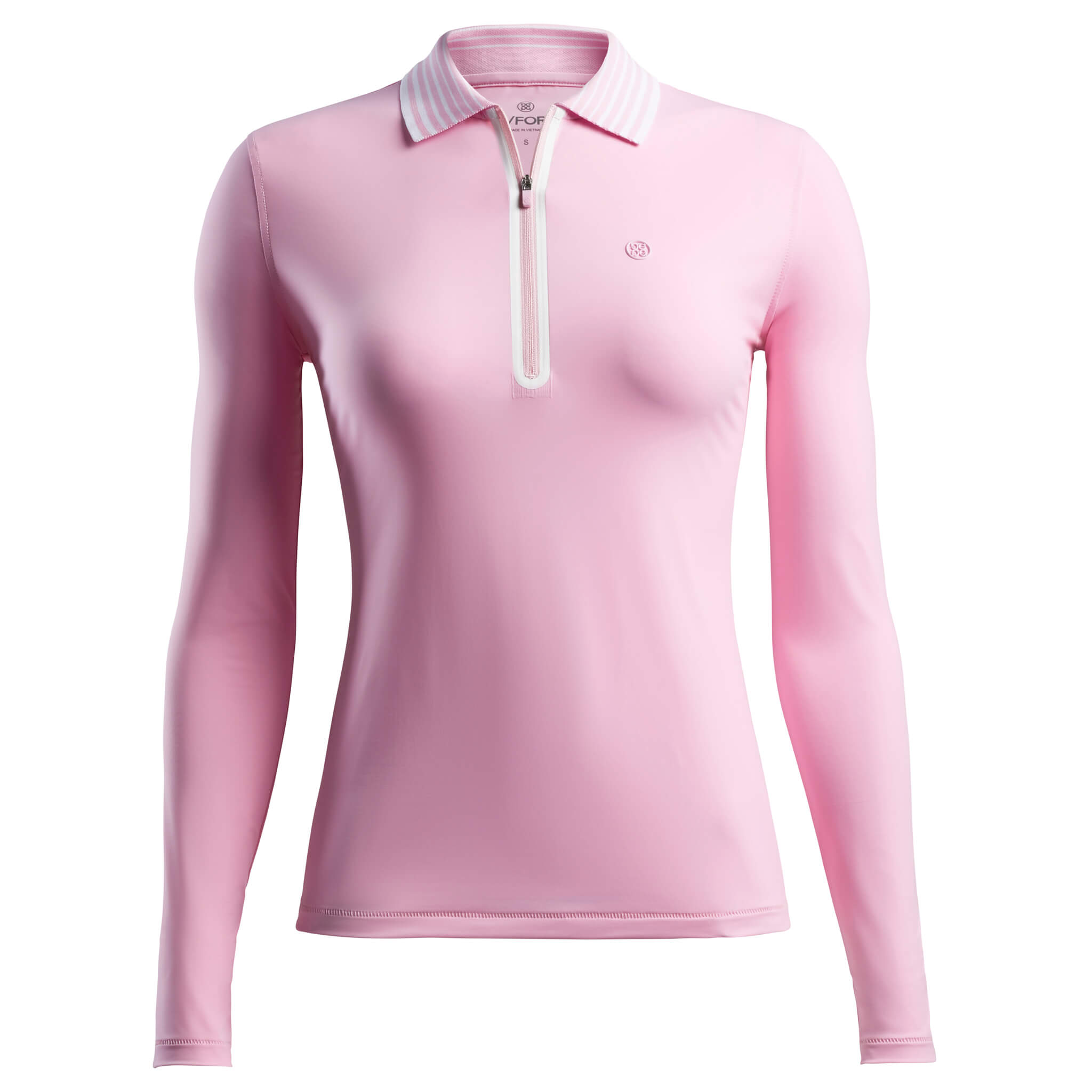 G/FORE Featherweight Zip Long Sleeve Ladies Golf Polo Shirt