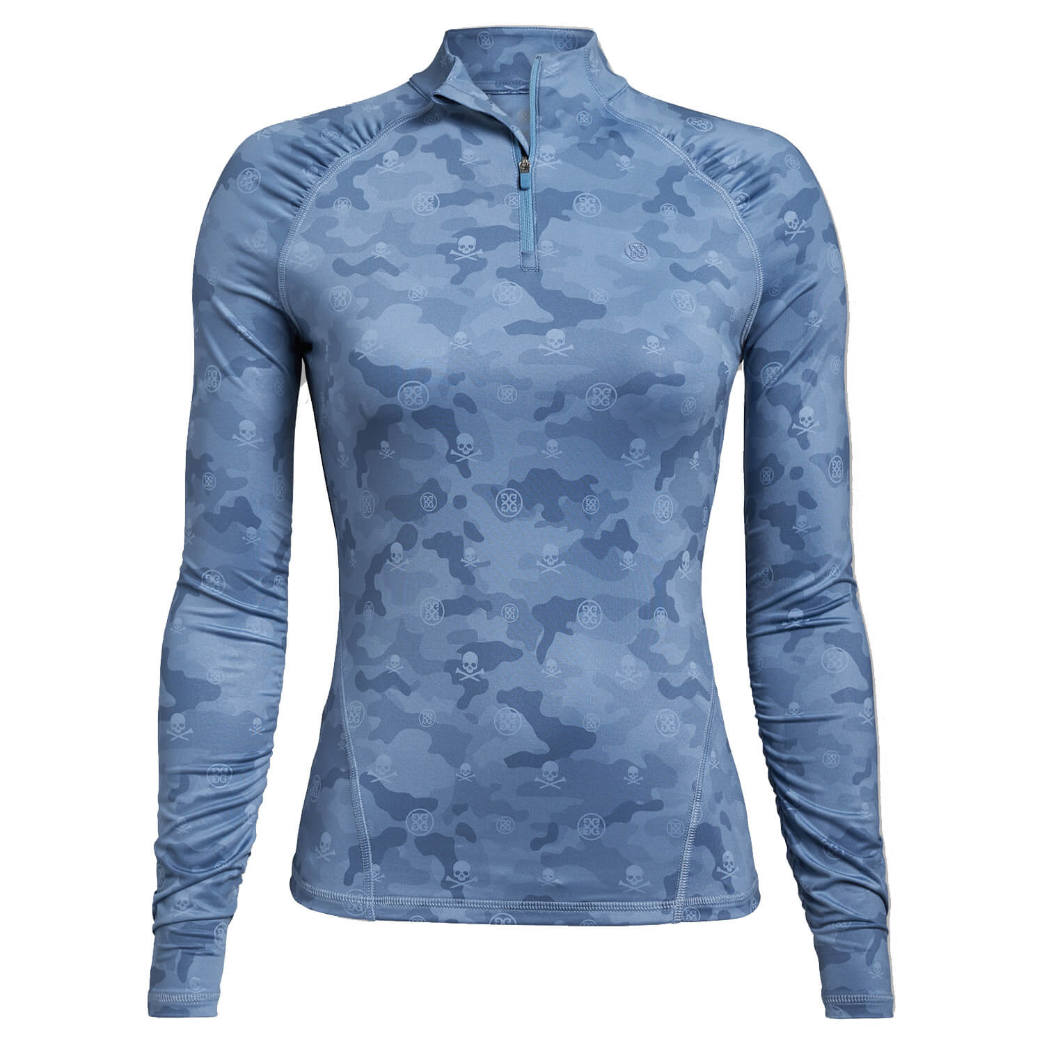G/FORE Icon Camo Zip Neck Ladies Golf Sweater
