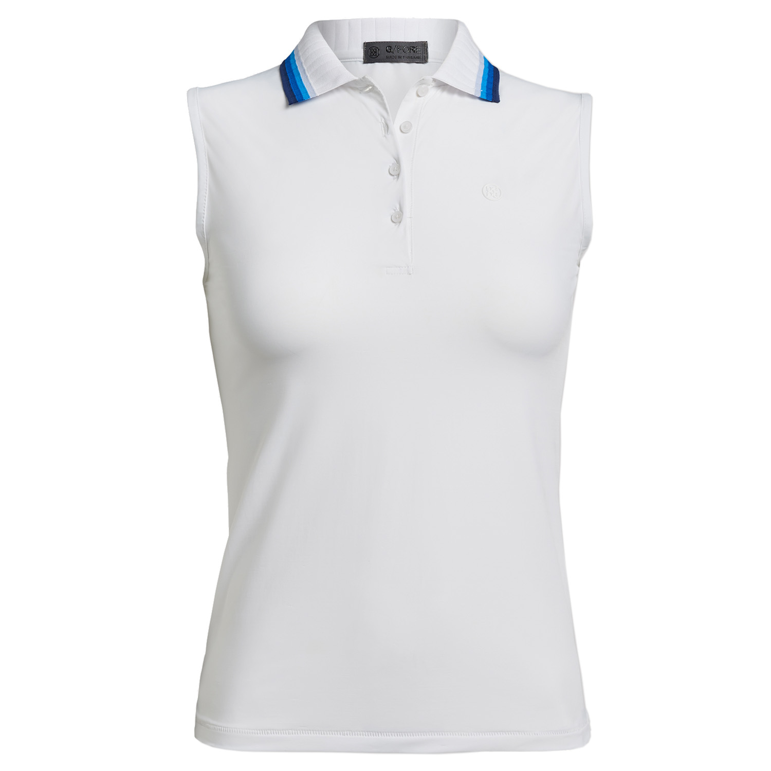 G/FORE Pleated Collar Sleeveless Ladies Polo Shirt