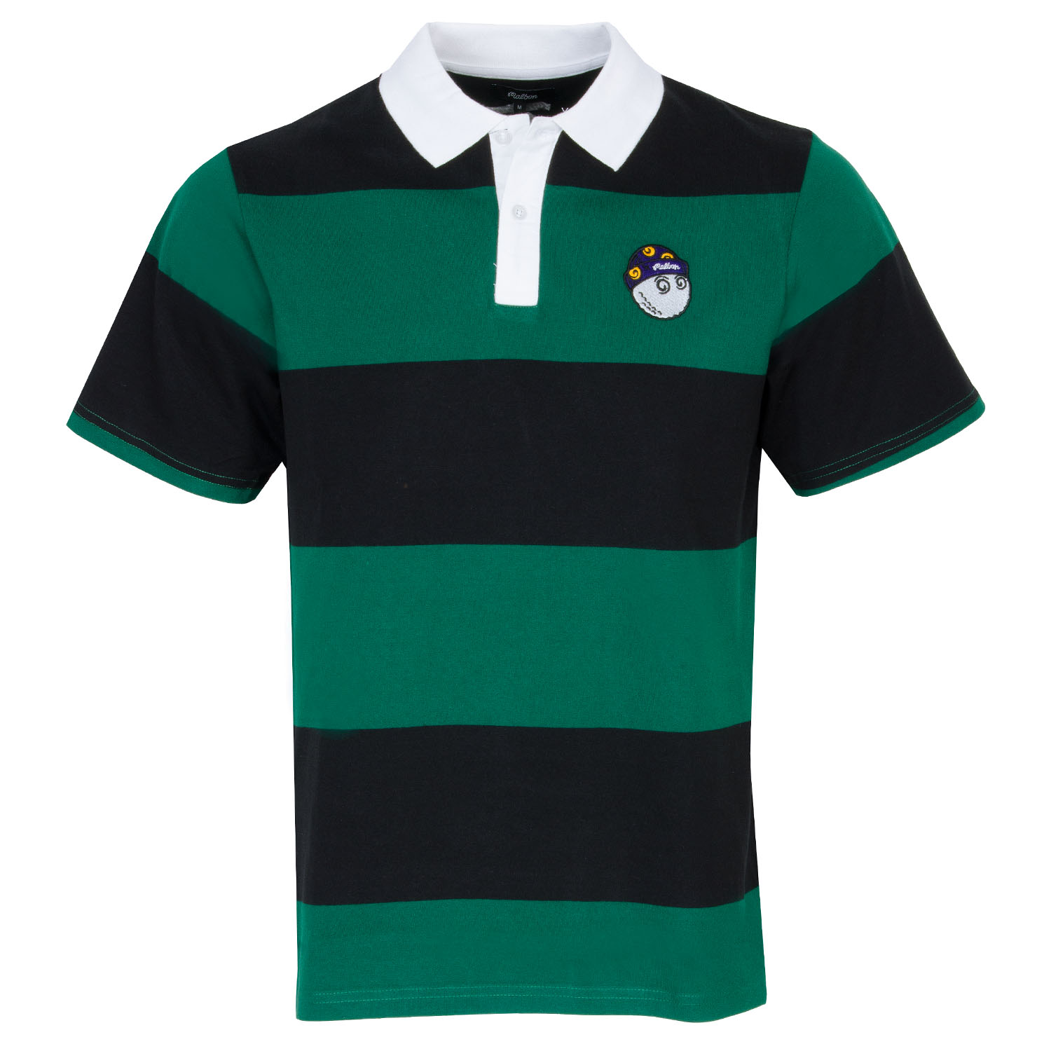 Malbon Wiz Striped Polo Shirt