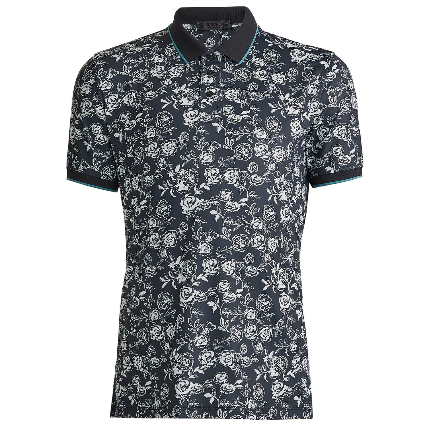 G/FORE Peony Sketch Tech Jersey Golf Polo Shirt