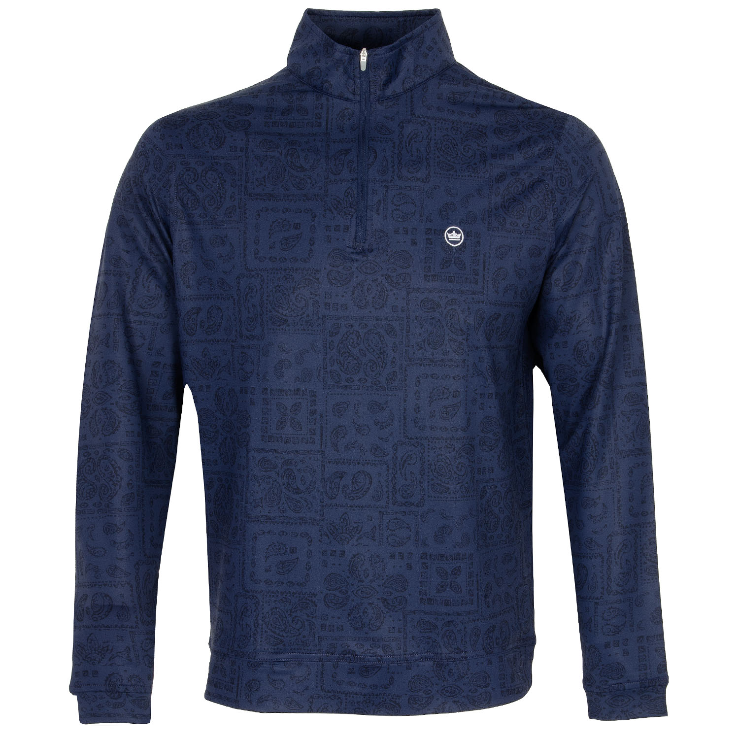 Peter Millar Perth Delos Paisley Zip Neck Sweater