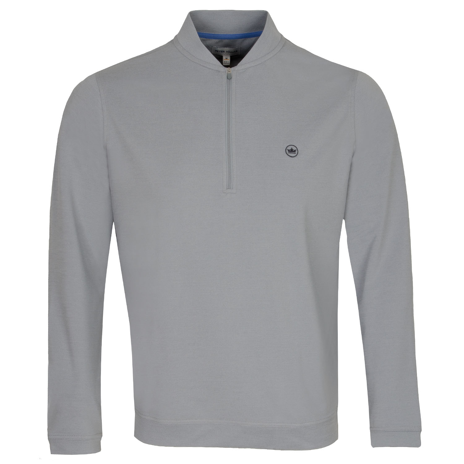 Peter Millar Ross Baseball Collar Zip Neck Sweater
