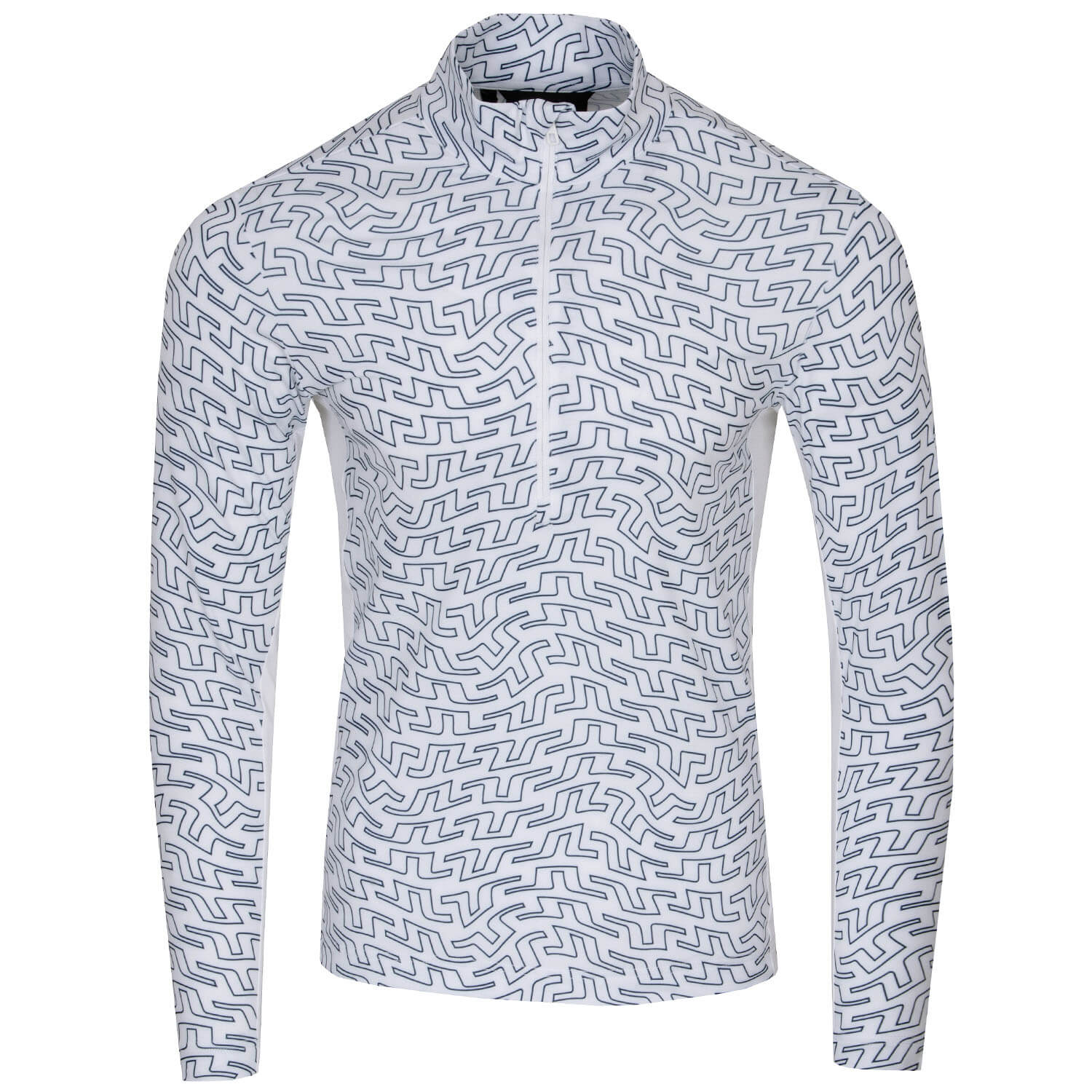J Lindeberg Luke Print Zip Neck Sweater