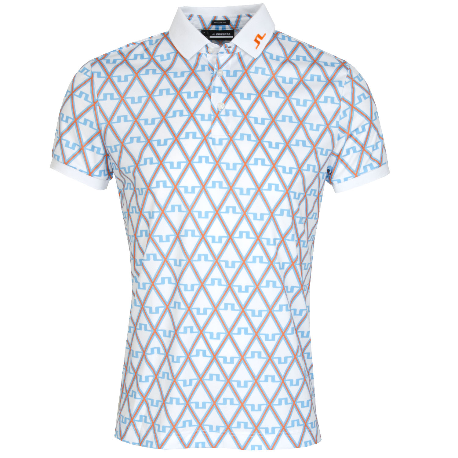 J Lindeberg KV Print Polo Shirt