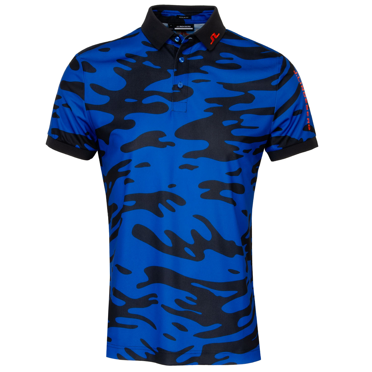J Lindeberg Tour Tech Print Polo Shirt