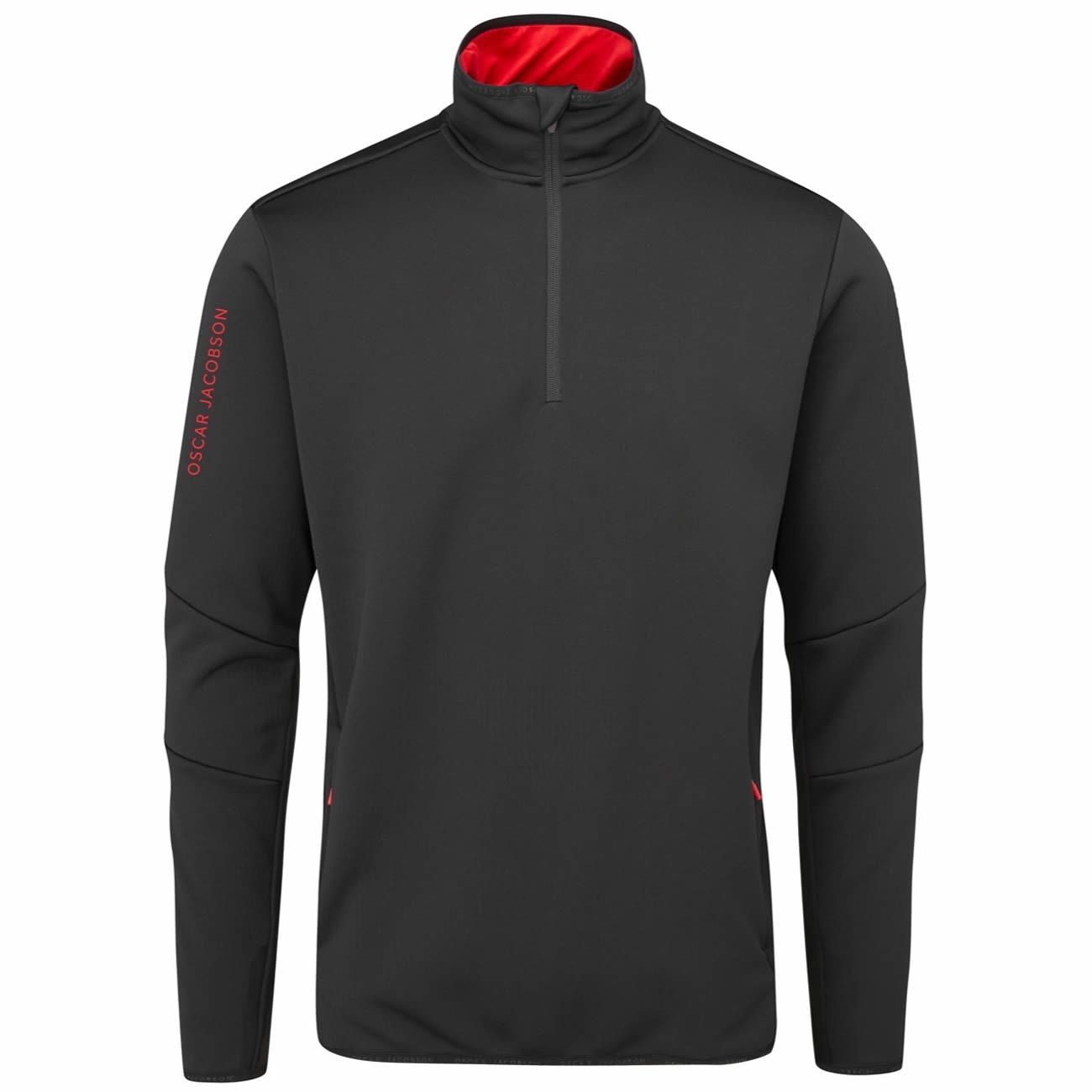 Oscar Jacobson Thorpe Zip Neck Sweater