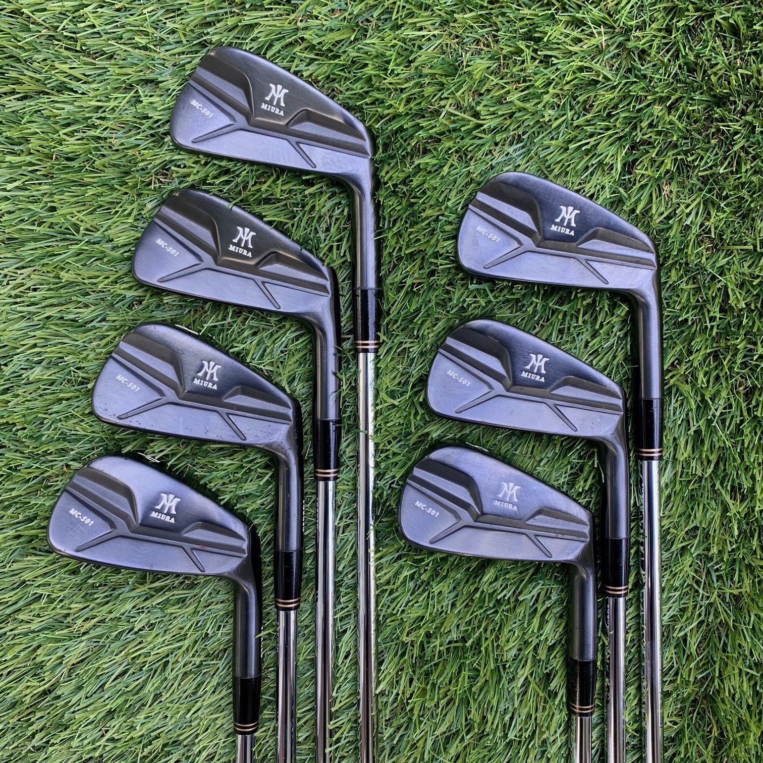 Miura MC-501 Black Golf Irons - Exotic Shaft - Used
