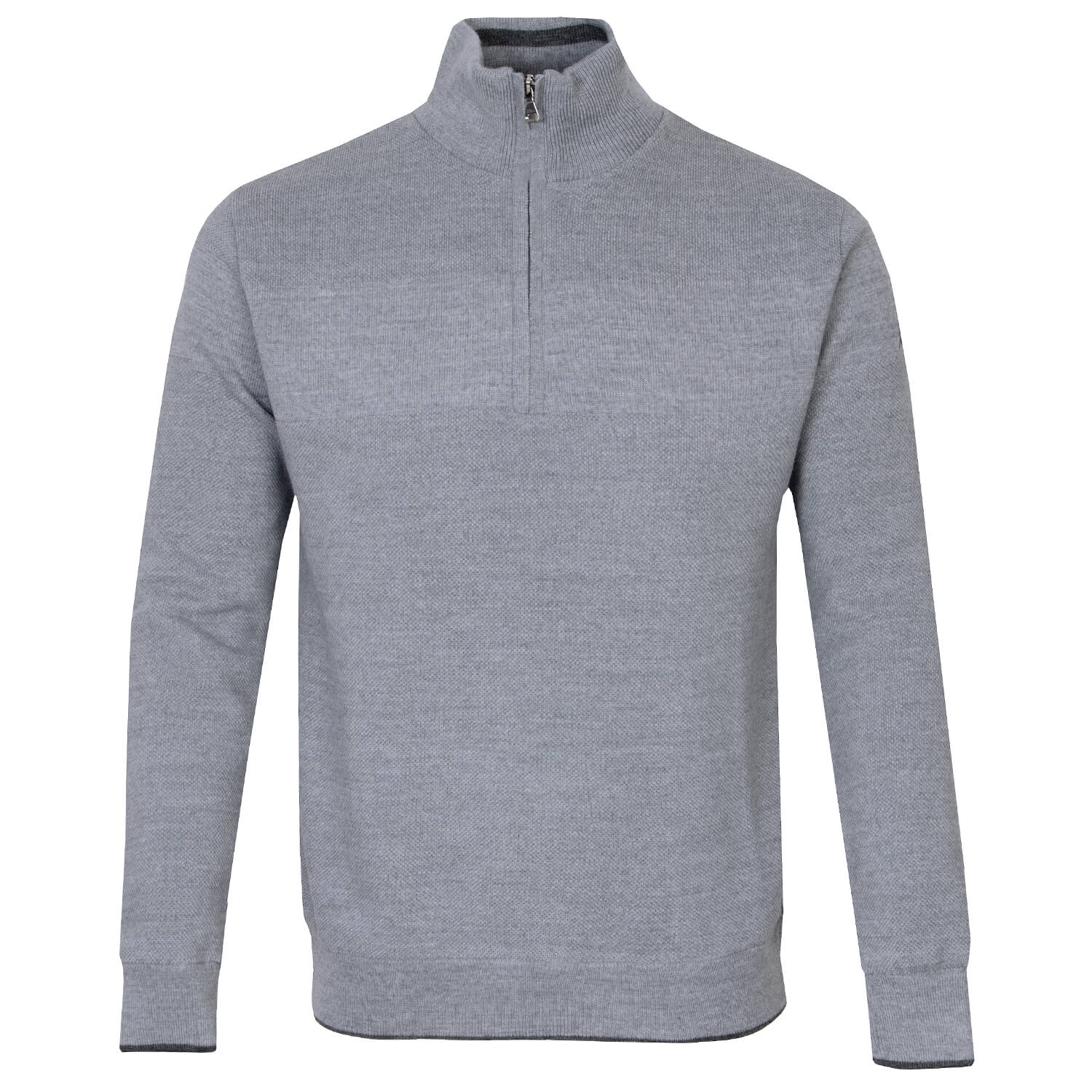 Oscar Jacobson Anders Zip Neck Lined Sweater