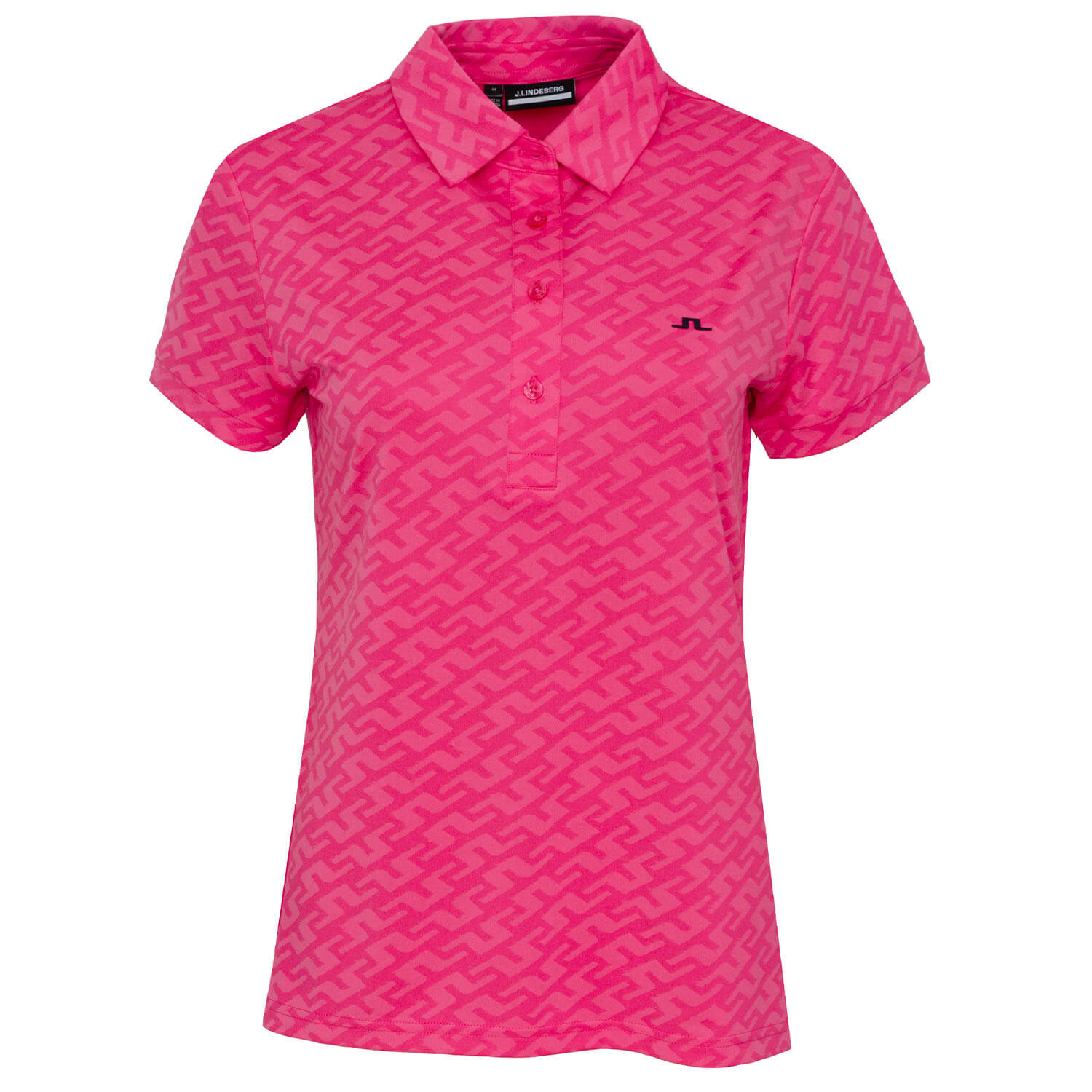 J Lindeberg Alaya Jacquard Ladies Golf Polo Shirt