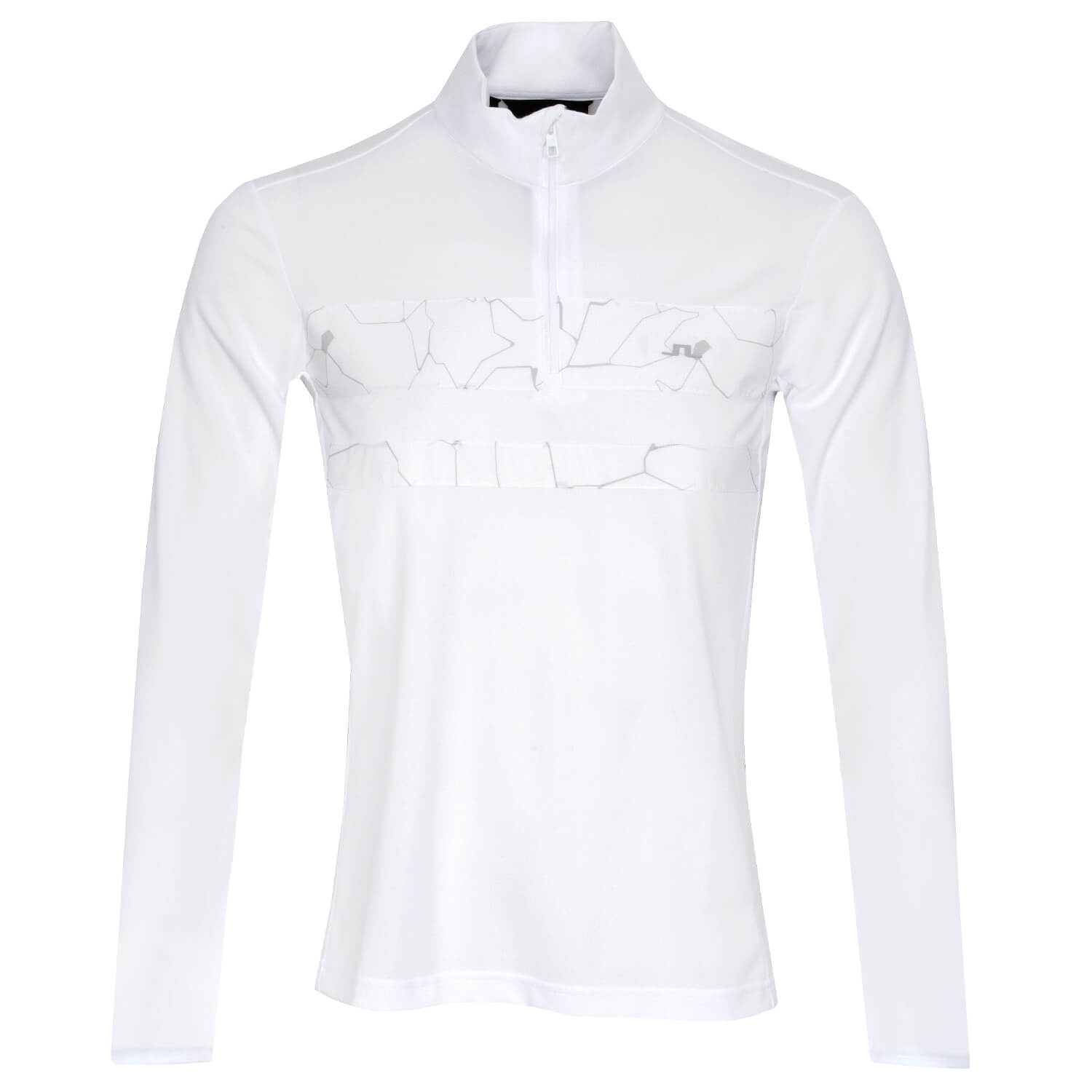 J Lindeberg Bran Print Zip Neck Sweater