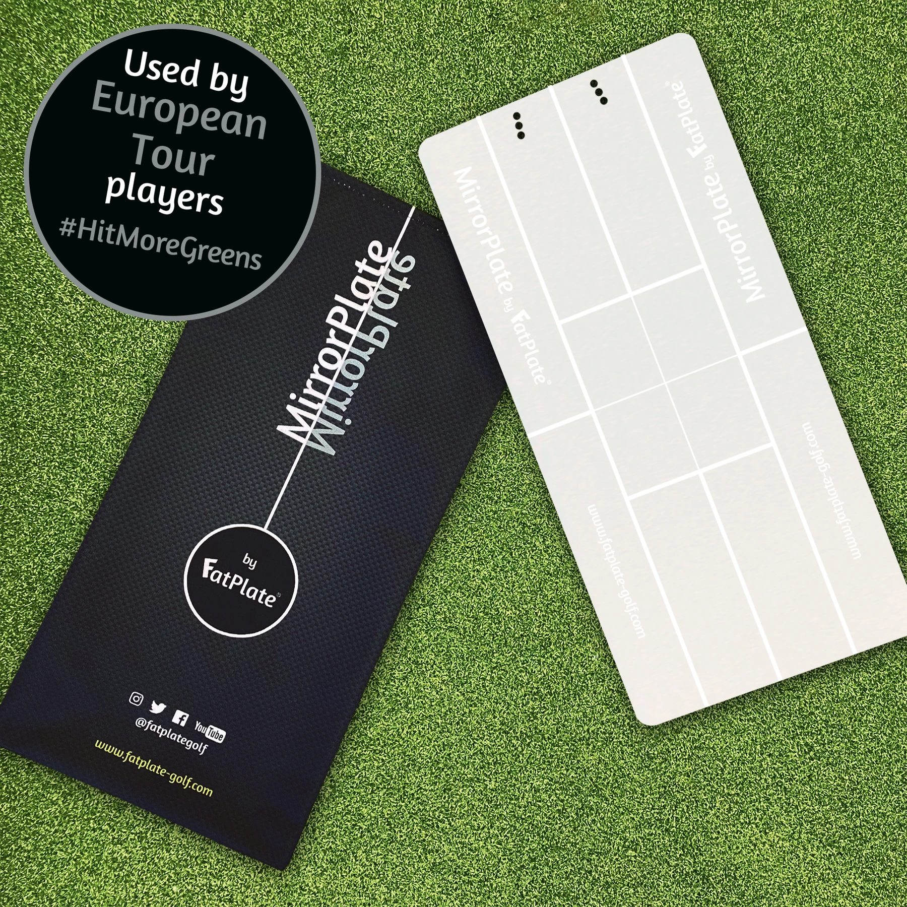 FatPlate MirrorPlate Golf Swing & Putting Mirror